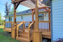 Cedar Deck with Pergola Awning