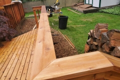 TK Cedar Deck with Cedar Railing