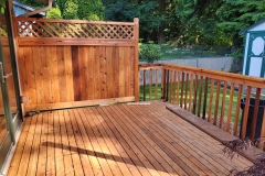 TK Cedar Deck with Cedar Railing