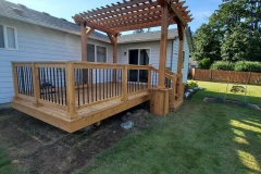 Cedar Deck with Pergola Awning