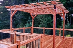 Cedar Deck Rebuild with Pergola