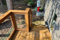 Sylvanix Decking in Spanish Cedar with Hog Panel Railing
