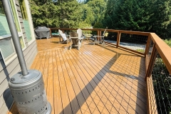 Sylvanix Decking in Spanish Cedar with Hog Panel Railing