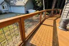 Sylvanix Decking in Spanish Cedar with Hog Panel Railing